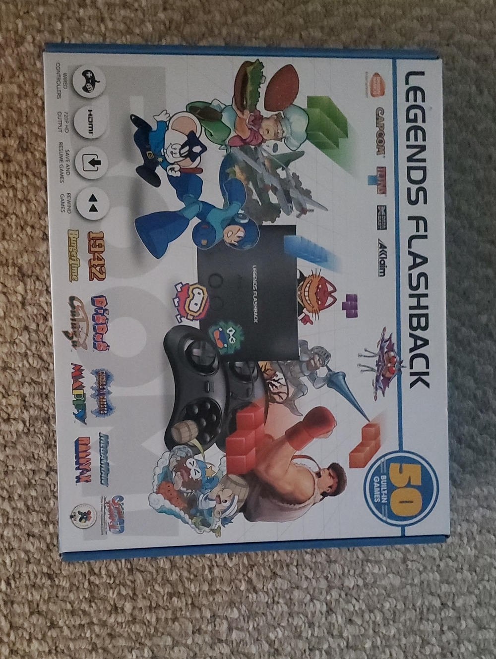 50 Games in 1 Classic Retro Console - Black